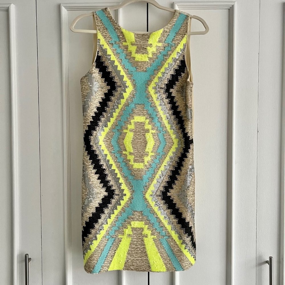 Harper Neon Beaded Dress - Size Small